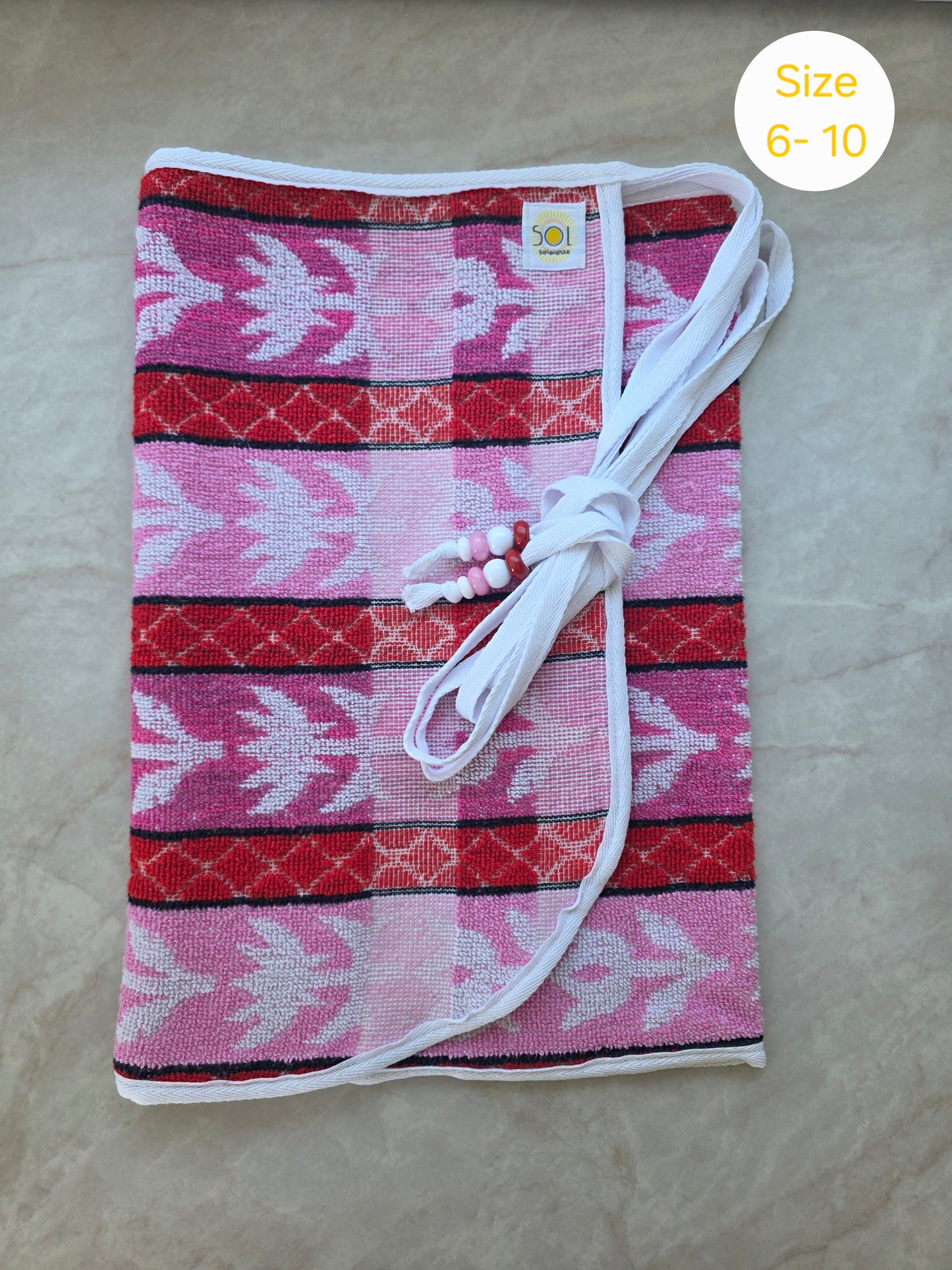 Vintage Sol towel wrap- Adult