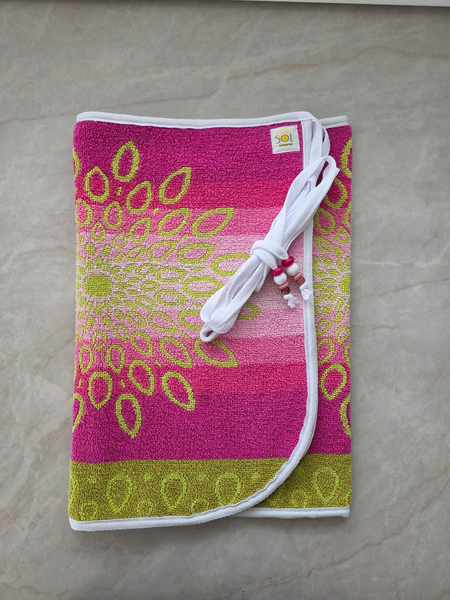 Vintage Sol towel wrap- Adult REVERSIBLE