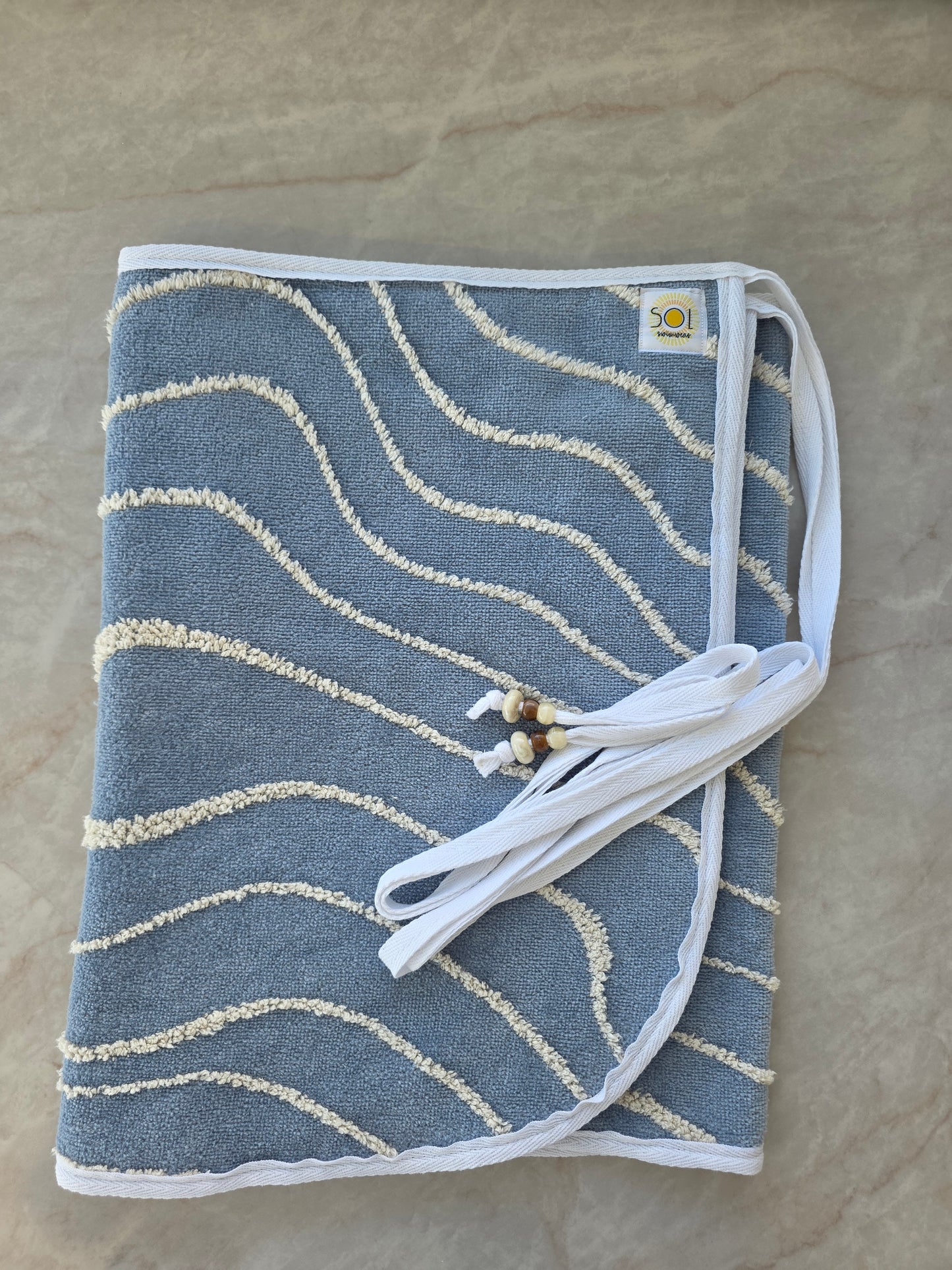 Vintage Sol towel wrap- Adult REVERSIBLE